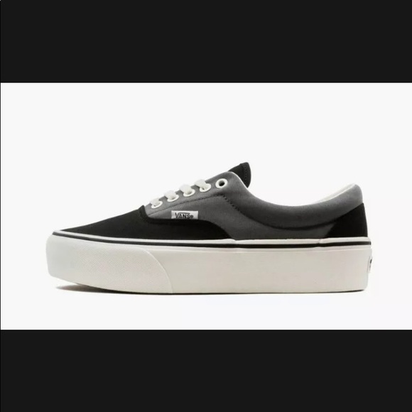 Brand New!! (size 8) Mens Vans Era 2-Tone Platform Sneakers Black/Grey - Picture 3 of 4